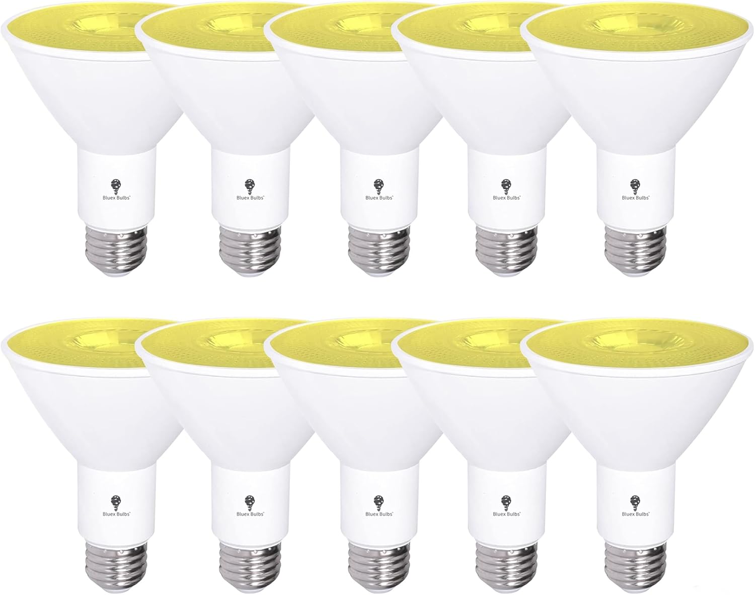 BLUEX BULBS, BRAND, CATEGORY, LED BULBS, 10 Pack PAR30 Outdoor LED Flood Light Bulb 12W 100 Watt Equivalent 900 Lumens Dimmable Waterproof E26 3000K Warm White LED Flood Light Bulbs for Security Led Spotlight Bulb Led Recessed Light Bulbs