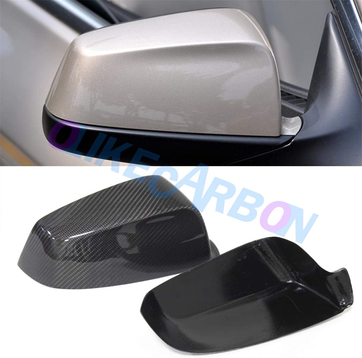 BRAND, CATEGORY, EXTERIOR MIRRORS, OLIKE, 100% Real Carbon Fiber Rear Side Mirror Cover for BMW 5 Series GT Gran Turismo F07 2010-2015 6 Series F12 F13 F06 2011-2013 Sticker