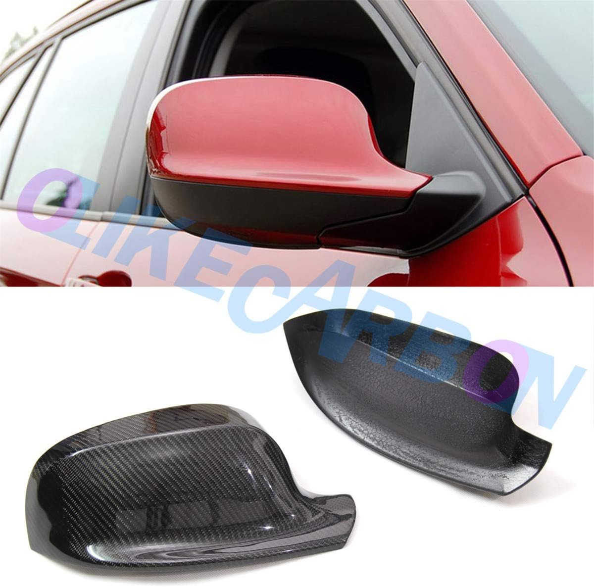 BRAND, CATEGORY, EXTERIOR MIRRORS, OLIKE, 100% Real Carbon Fiber Rear Side Mirror Cover for BMW X1 E84 X3 F25 2010-2013 Sticker