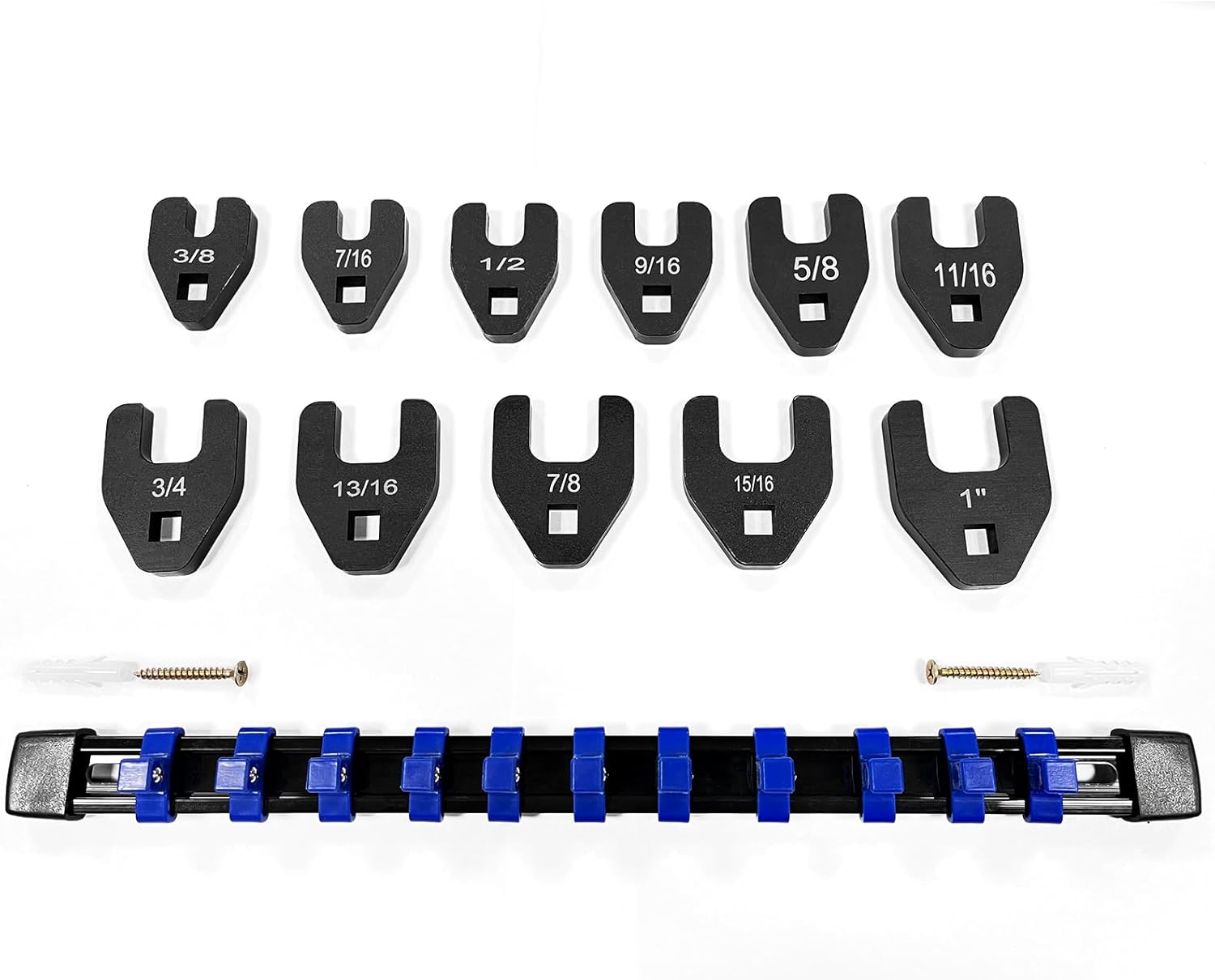 BRAND, BZBMGMO, CATEGORY, OPEN-END WRENCHES, 11 Piece Tool Kit.SAE Crowfoot Nut Wrench Opening 3/8" Drive