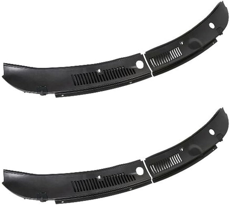 BRAND, CATEGORY, GRILLES, SIMHAWON, 2 Set of - Compatible With Ford Mustang Base/GT 1999-2004 & Mach 1 2003-2004 & SVT Cobra 1999 2001 2003-2004 Improved Windshield Wiper Cowl Vent Grille Panel Hood