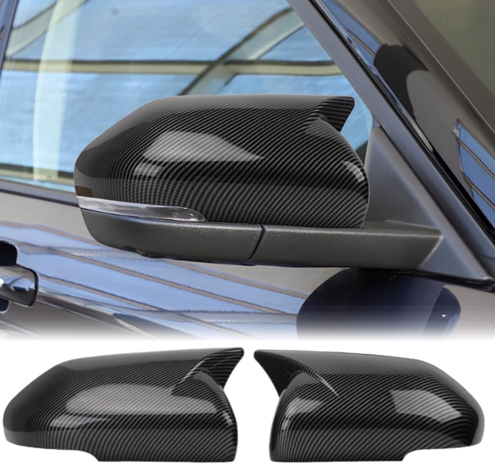 BRAND, CATEGORY, CEBAT, EXTERIOR MIRRORS, 2PCS ABS Rearview Mirror Guard Cover Trim Side Door Moulding Shell Auto Exterior Decoration Accessories For Explorer 2011-2019(Bright Black)