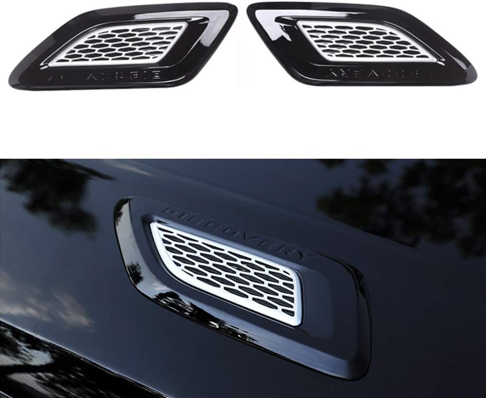 BRAND, CATEGORY, GRILLES, YIXI-PARTSWELL, 2Pcs Front Hood Grille Mesh Vent Cover Trim Fit for Discovery 5 L462 2017-2021