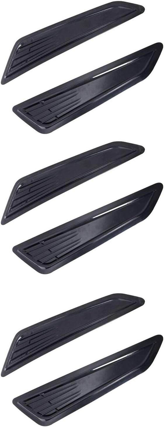 BRAND, CATEGORY, HOOD SCOOPS, MMGUZJI, 3 Set of - Black Bonnet Hood Vent Scoop Covers Front Plastic Bbhvscf222Cc1Lr for Chevy for Camaro 2016-2018, AMYVX-A001-32924