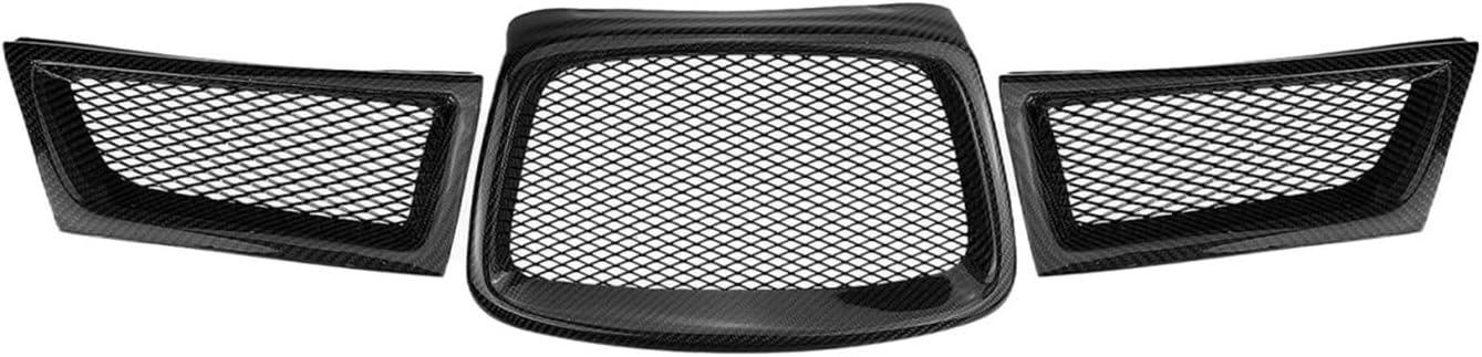 BRAND, CATEGORY, GRILLES, WGQSEXDY, 3pcs Front Grille Grills Compatible For Subaru Impreza 9th WRX STI 2006-2007 Carbon Fiber Car Upper Bumper Air Vent Intake Hood Mesh Grid