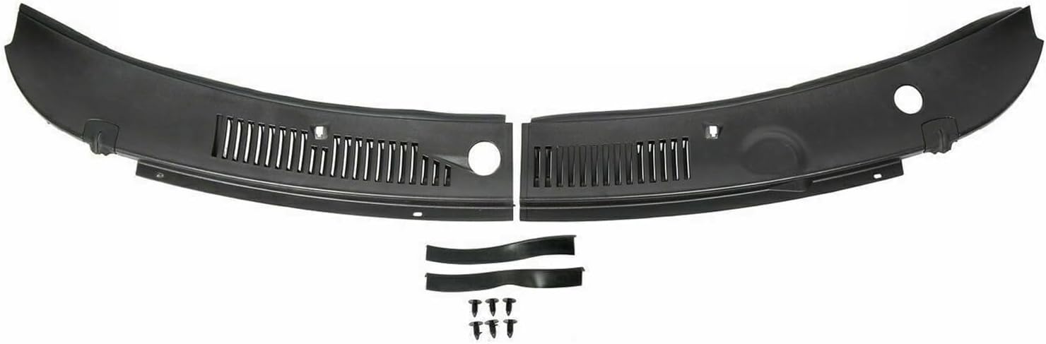 BRAND, CATEGORY, GRILLES, YIMORIA, 4 Set of - Windshield Improved Wiper Cowl Vent Grille Panel Hood for Ford for Mustang Mach 1 03-04 & SVT Cobra 99 01 03-04 & Equipado 99-03 & Base/GT 99-04 1999-2004,Fit Testing