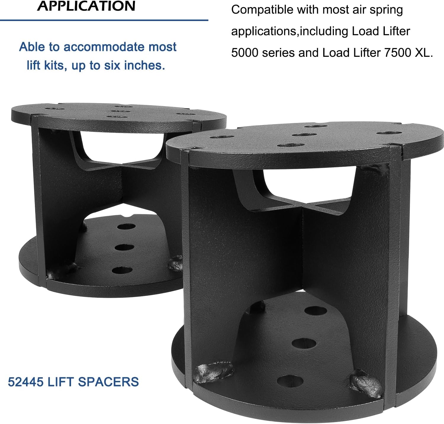 AIR SUSPENSION KITS, BRAND, CATEGORY, DANTI, 52445 Air Lift Spacers 4” Angled for Air Lift's Load Lifter 5000 series and Load Lifter 7500XL