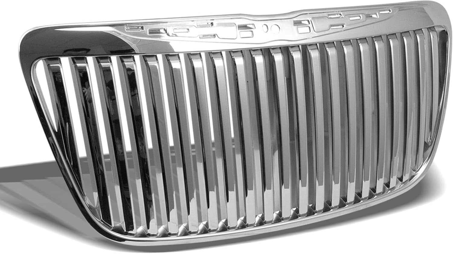 BRAND, CATEGORY, GRILLES, STEHLEN, 642167819561 Compatible With 2011-2014 Chrysler 300 / 300C Vertical Front Hood Bumper Grille - Chrome