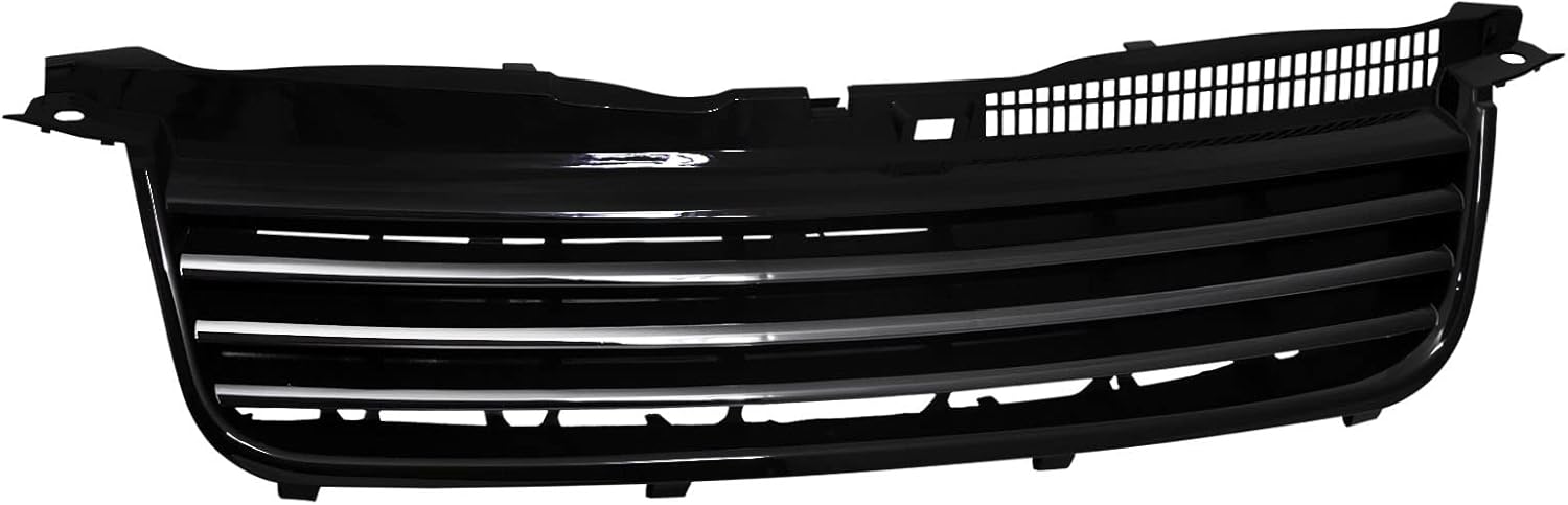 BRAND, CATEGORY, GRILLES, STEHLEN, 642167820253 Compatible With 2001-2005 VW Passat B5.5 Horizontal Front Hood Bumper Grille - Glossy Black