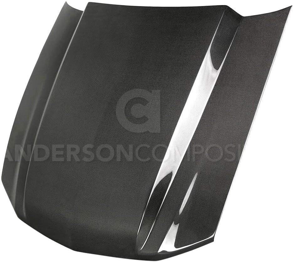 ANDERSON COMPOSITES, BRAND, CATEGORY, HOODS, AC-HD10FDMU-CJ - TYPE-CJ Style Gloss Carbon Fiber Hood