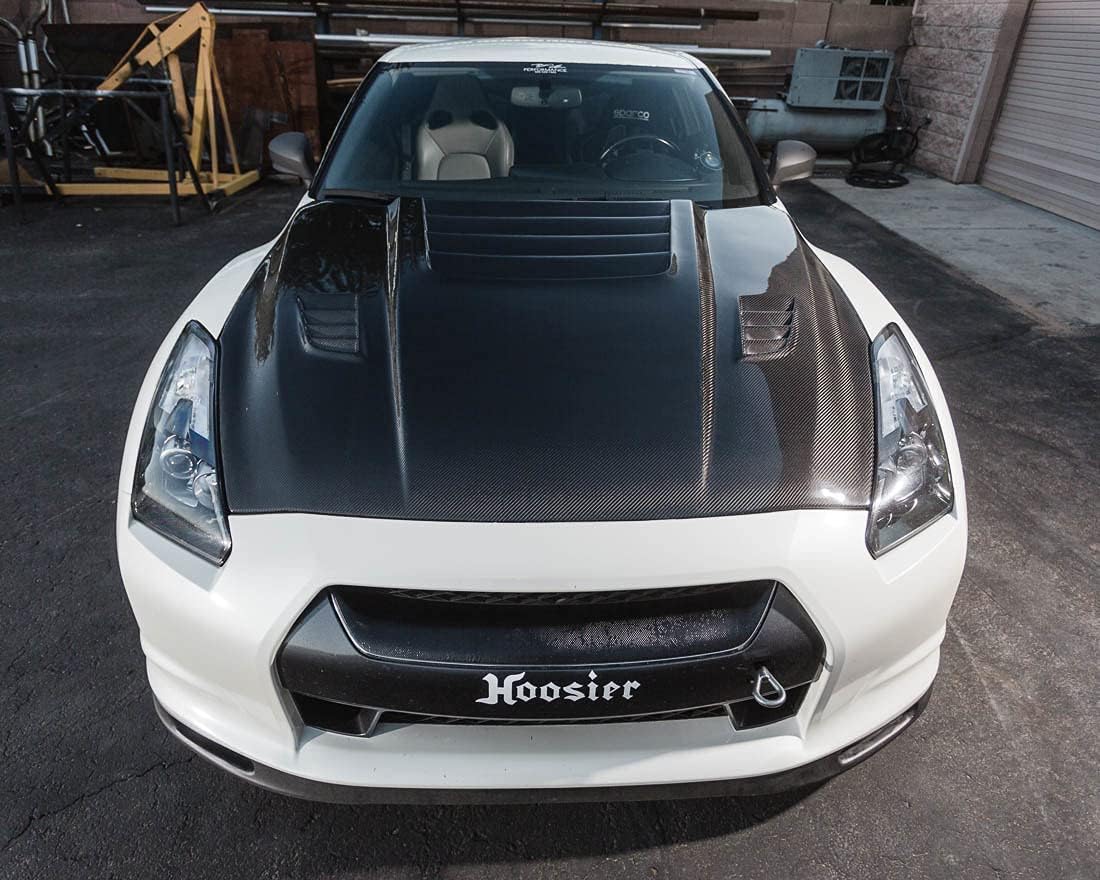 AGENCY POWER, BODY, BRAND, CATEGORY, AP-GTR-620M Carbon Fiber (Aero Form Vented Hood Nissan R35 GT-R 09-16 - Matte), 1 Pack