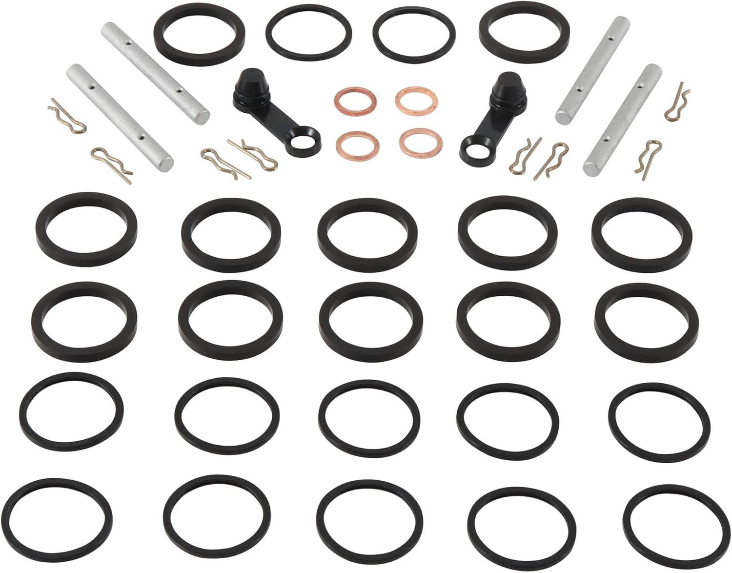 ALL BALLS, BRAND, CALIPERS, CATEGORY, All Balls Racing Caliper Rebuild Kit 18-3096 Compatible With/Replacement For Yamaha VMX17 V MAX 2009-2018, YZF-R1 2007-2014