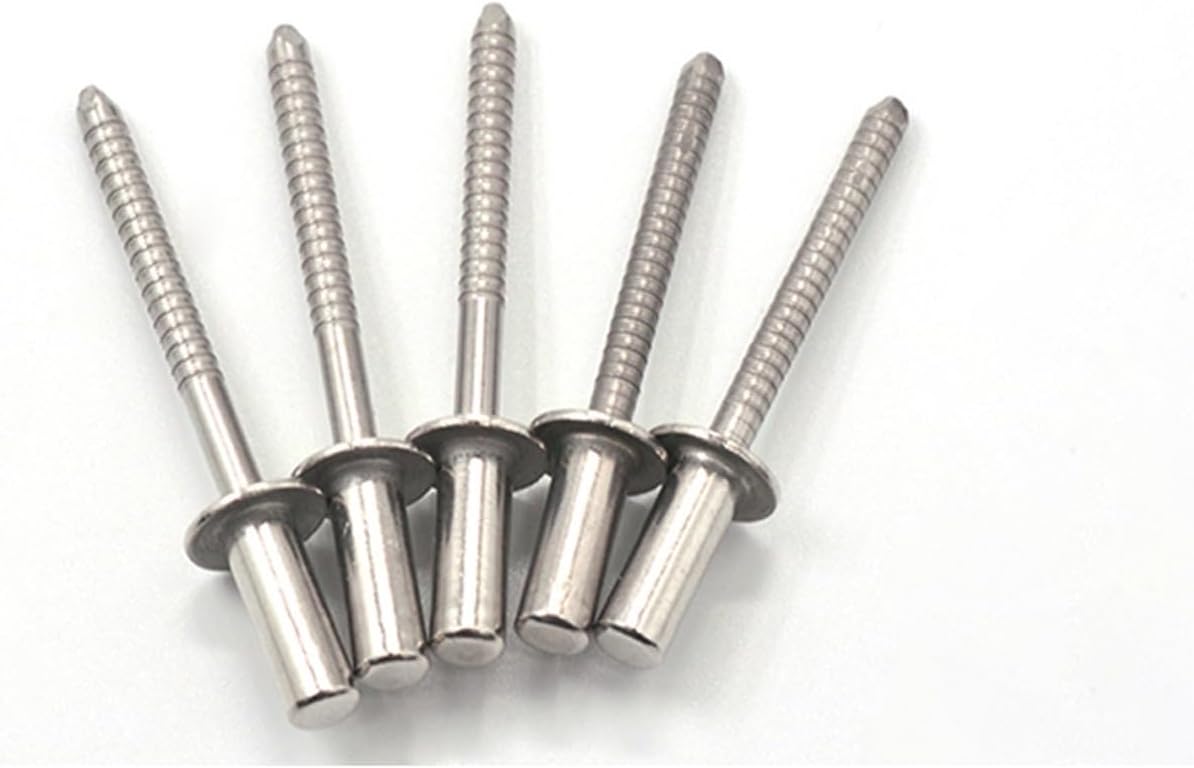 BLIND RIVETS, BRAND, CATEGORY, FENGTDRUS, Aluminum Blind Rivets,Pop Blind Rivets, Close End Rivets 304/402 Stainless Steel Hollow Rivet Rivets M3.2 4.0 4.8mm*6 8 pcs(4x8)