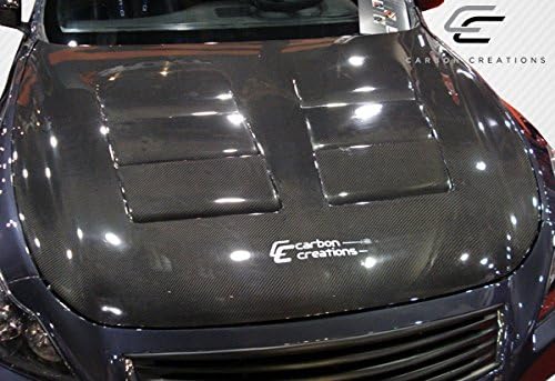 BRAND, BRIGHTT, CATEGORY, HOODS, BRIGHTT Compatible with/Replacement for (DFX104662ED) Carbon Fiber GT Concept Hood - 1 Piece 2008-2015 G Coupe G37 Q60