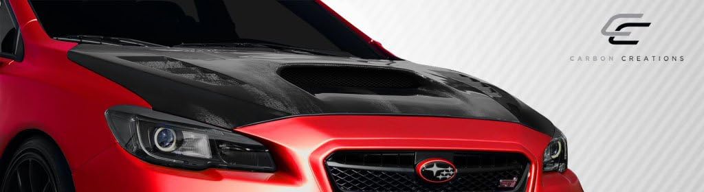 BRAND, BRIGHTT, CATEGORY, HOODS, BRIGHTT (DRF109931ED) Carbon Fiber NBR Concept Hood - 1 Piece Compatible with 2015-2021 WRX