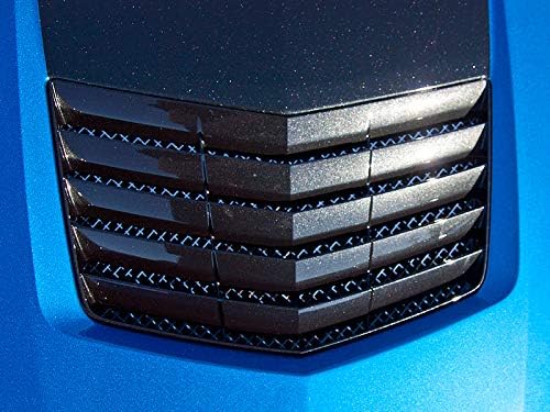 BLUE OVAL INDUSTRIES, BRAND, CATEGORY, GRILLES, Blue Oval Industries 2014-2019 C7 Corvette Stingray Polished Hood Vent Grille Grill Laser Mesh