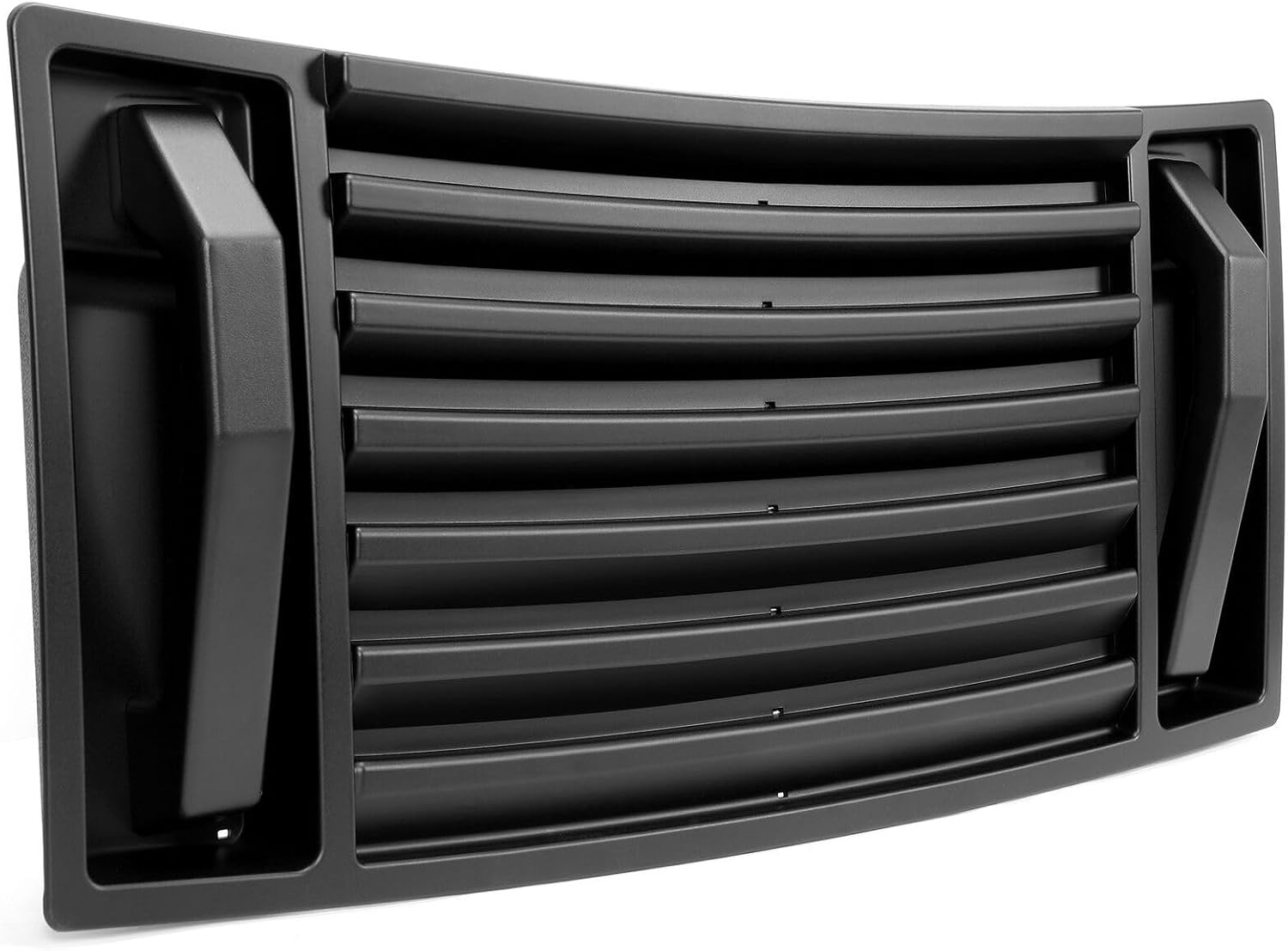 BRAND, CATEGORY, DOOR PANELS, YUOQDKE, Front ABS Hood Vent Grille Panel w/Aluminum Handles for Hummer for H2 2003-2009 Black Screw-on-Attachment Type 25928162 25858920