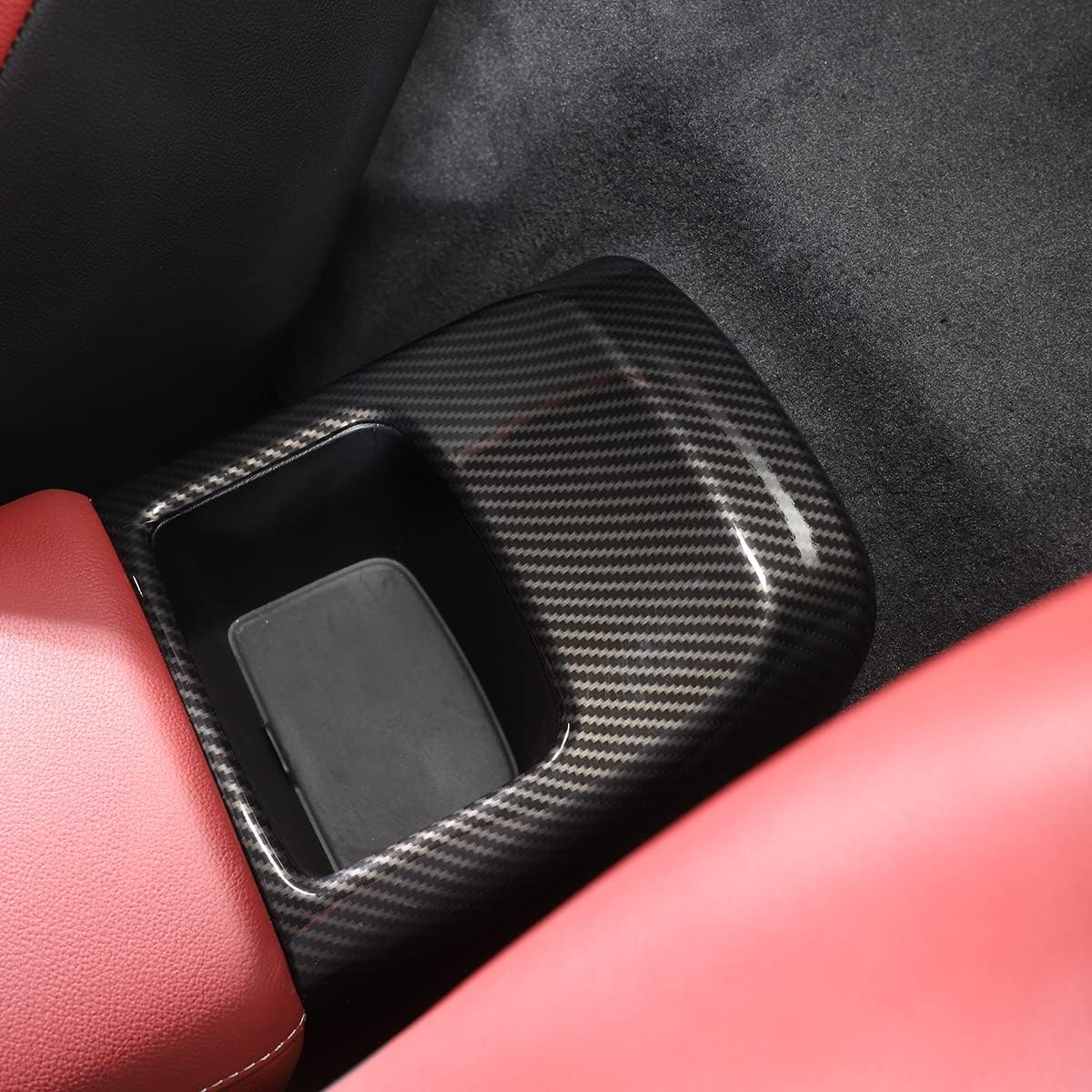 ARMRESTS, BRAND, CATEGORY, CHEAYAR, CHEAYAR Real Carbon Fiber Armrest Box Storage Box Cover Fit for Toyota Supra GR A90 A91 MK5 2019-2022 armrest Cover is Made of Carbon Fiber Material, 1PCS (Forged Pattern)