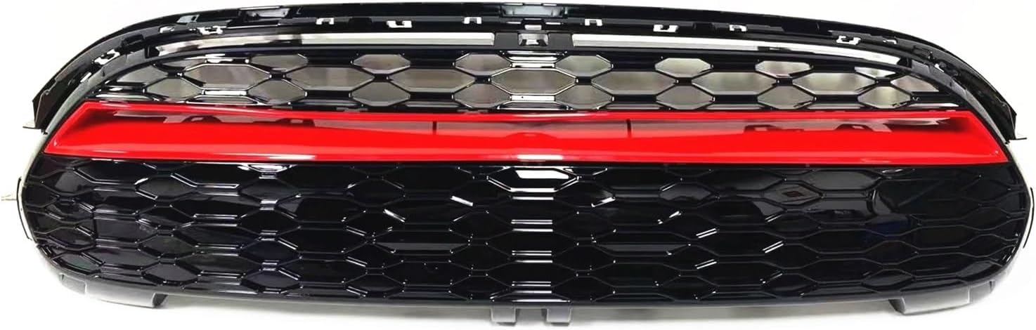 BRAND, CATEGORY, GRILLES, LJBLJF, Car Front Grille Racing Grill Compatible with F55 2015-2020 F56 2014-2020 F57 Body Kit Upper Bumper Air Hood Vent Mesh Grid