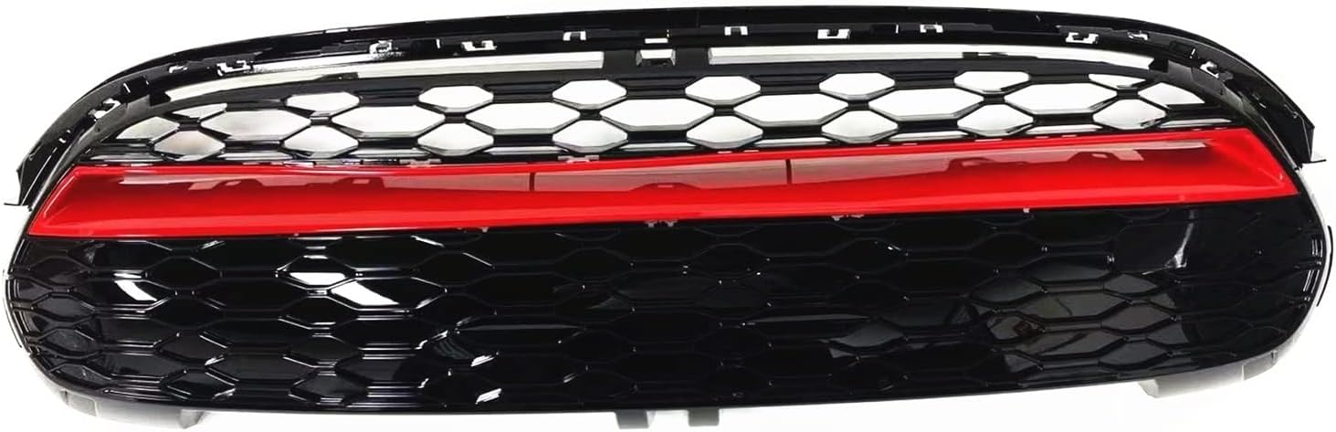 BRAND, CATEGORY, GRILLES, LJBLJF, Car Front Grille Racing Grill Compatible with F55 2015-2020 F56 2014-2020 F57 Body Kit Upper Bumper Air Hood Vent Mesh Grid