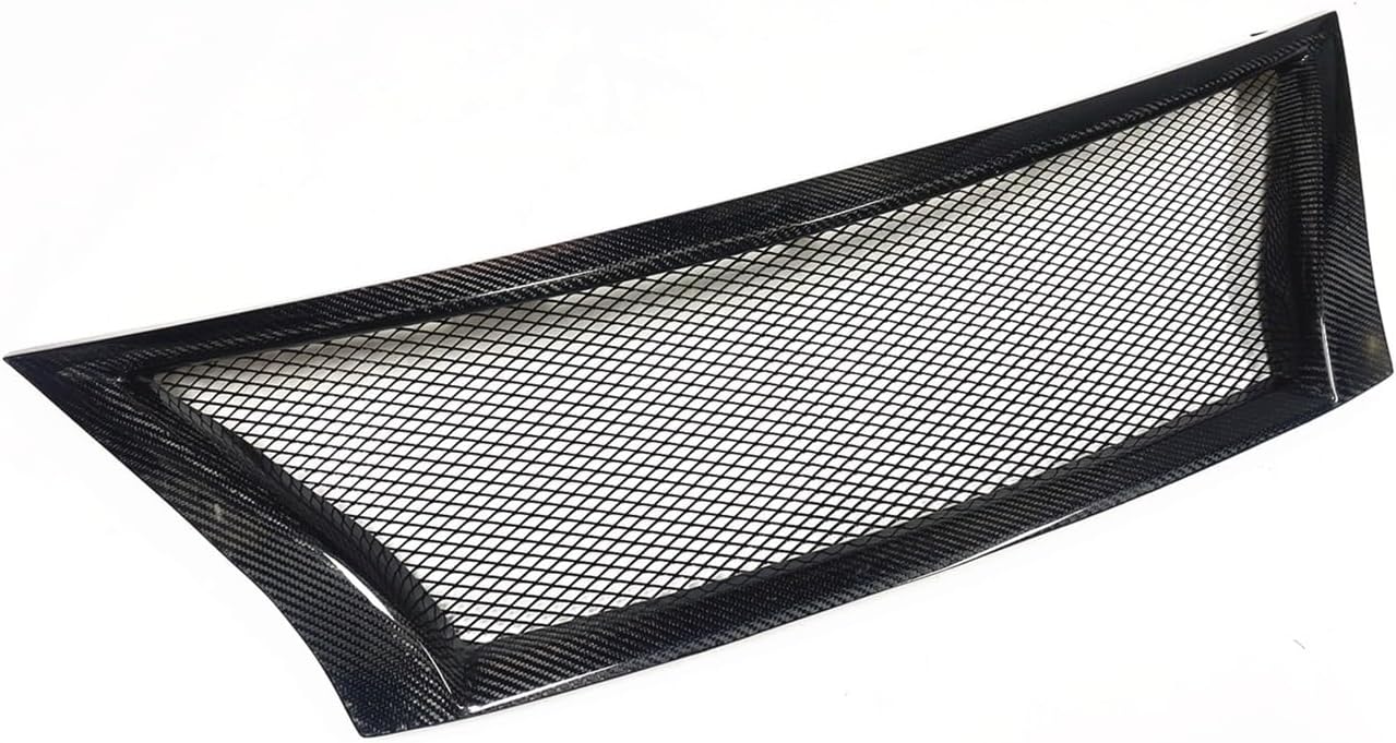 BRAND, CATEGORY, GRILLES, YABXINHE, Car Front Grille Racing Grill Upper Bumper Hood Mesh Vent Grid Compatible For Nissan Sentra 2013-2015 Honeycomb(Carbon Fiber)