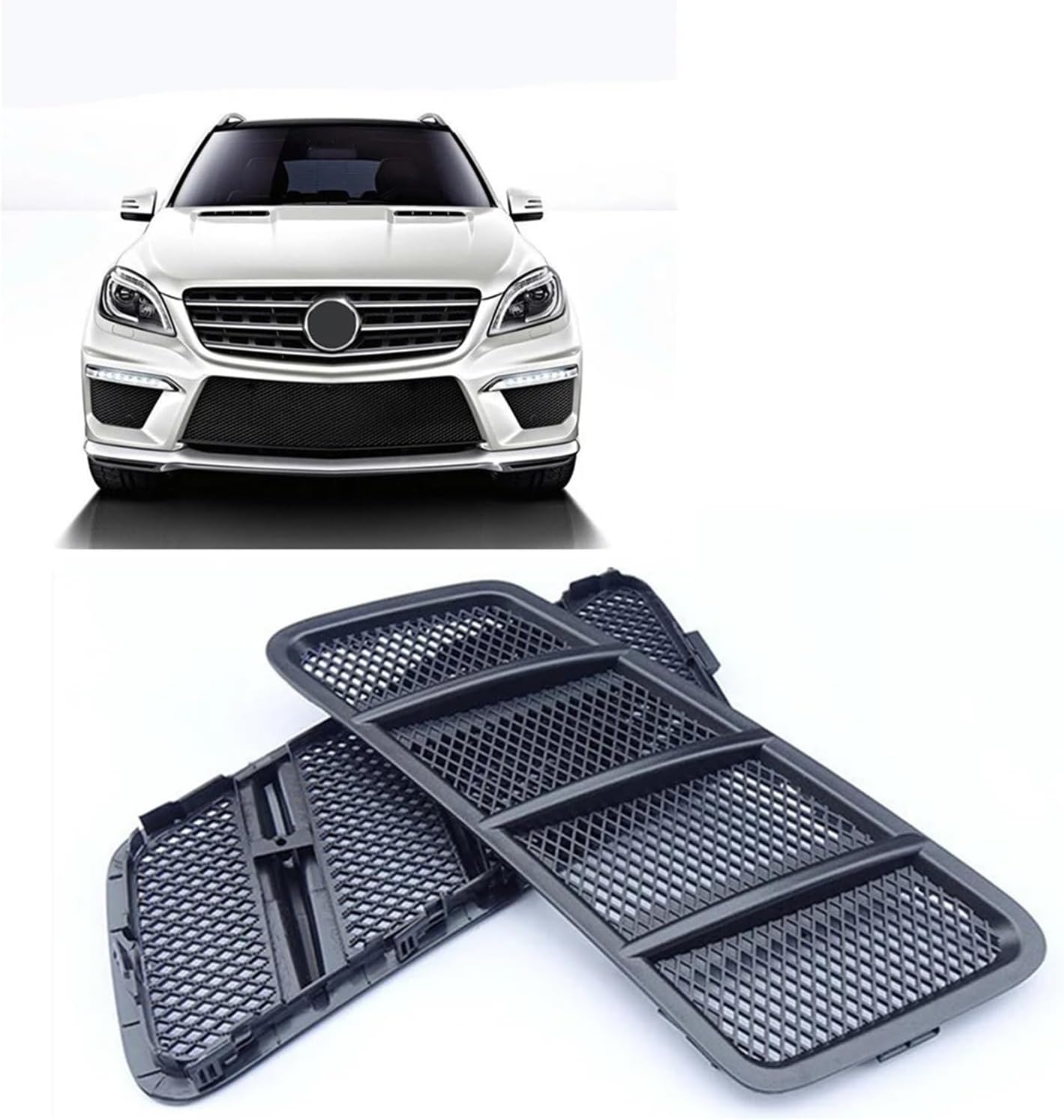 BRAND, CATEGORY, GRILLES, HXYAIEOGD, Car Front Hood Engine Vent Outlet Grille Grill Mesh Frame Grid Cover Bonnet Compatible With Mercedes W166 ML GL Class 2012-2015