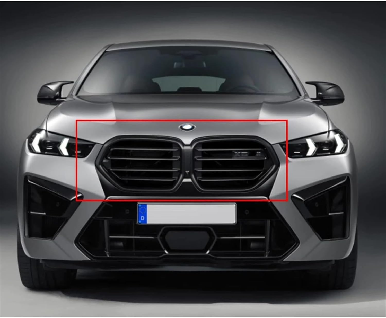 BRAND, CATEGORY, GRILLES, PNBJN, Car Front Radiator Kidney Bumper LCI Hood Grille Compatible for BMW X6 G06 2023+/ X5M F95 X6M F96 M60i M50D XDrive30d XDrive30i 40i