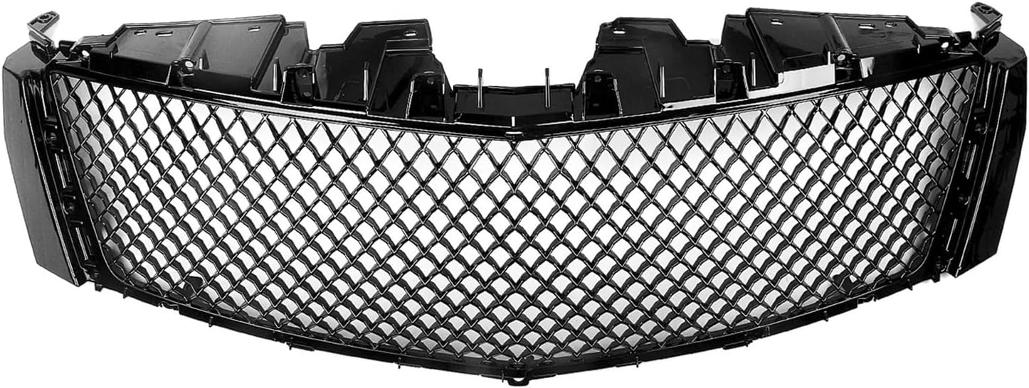 BRAND, CATEGORY, GRILLES, PDSENG, Car Front Upper+Lower Grille Grill Bumper Hood Mesh Cover Grid Compatible for Cadillac XTS 2013-2017