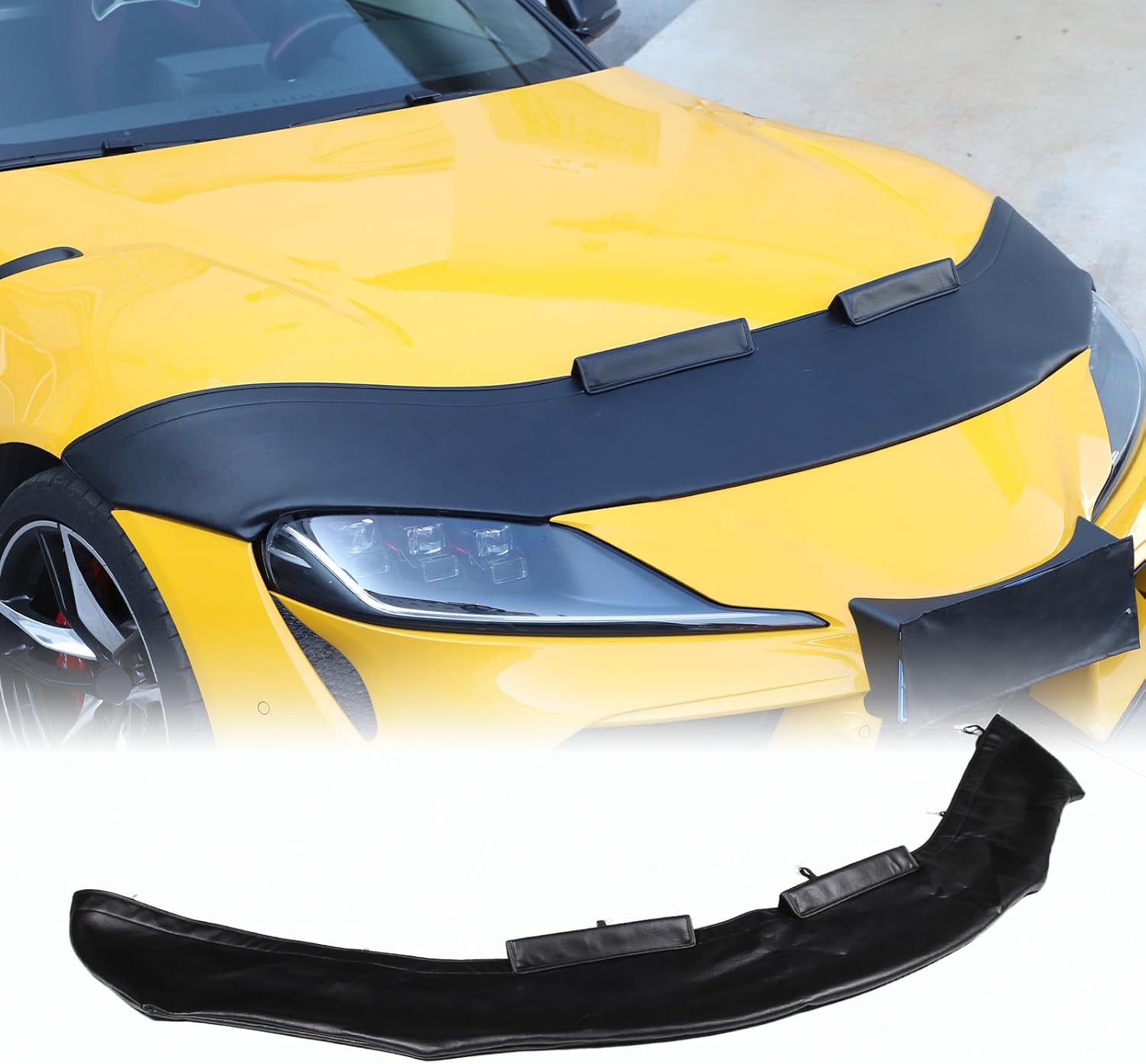 BRAND, CATEGORY, CHEAYAR, OTHER, Car Hood Protector Bra Compatible with Toyota Supra GR A90 A91 MK5 2019 2020 2021 2022, Bug Flector Hood Shield Leather Accessories