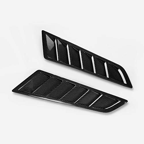 BRAND, CATEGORY, EPR, HOOD SCOOPS, Car Parts Sport Racing Universal GT Type Carbon Fiber Hood Scoope Bonnet Vents (Approx 46x14cm)