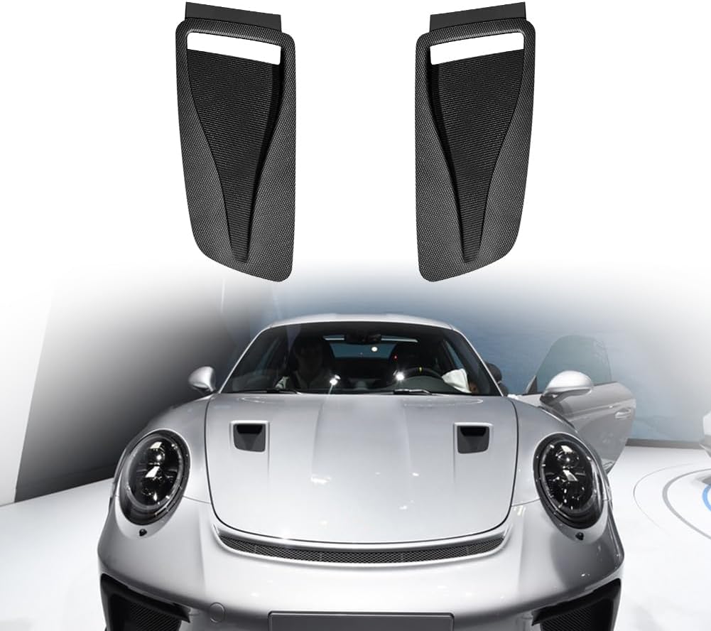 BODY, BRAND, CATEGORY, KERISTSPOD, Carbon Fiber Front Air Vent Bumper Hood Covers for Porsche 911 GT3 RS 2016-2019