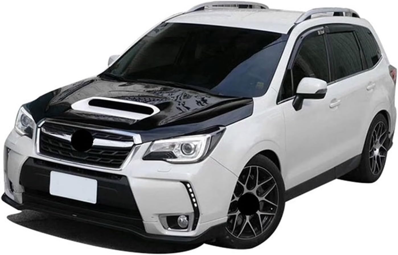 BRAND, CATEGORY, HOODS, LKHJGJGJ, Compatible For Subaru Forester XV Lions Modified Carbon Fiber Engine Front Hood Mesh Sti Appearance Parts Surround(L//ishi modified sti c)