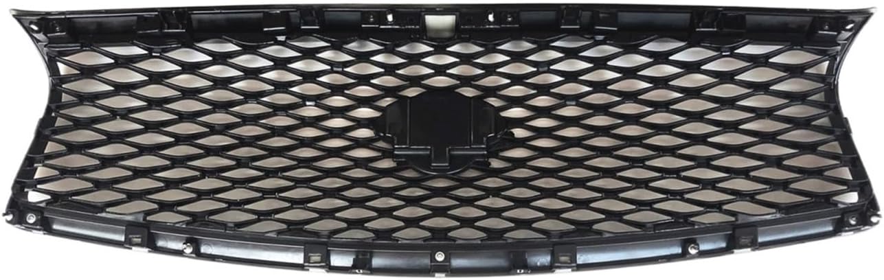 BRAND, CATEGORY, GRILLES, OKLCJUN, Compatible for Infiniti Q50 2014-2017 Sport Front Upper Bumper Hood Grille+Lower Grill+Fog Light Cover Frame Car Side Air Vent Mesh Trim, Glossy Black