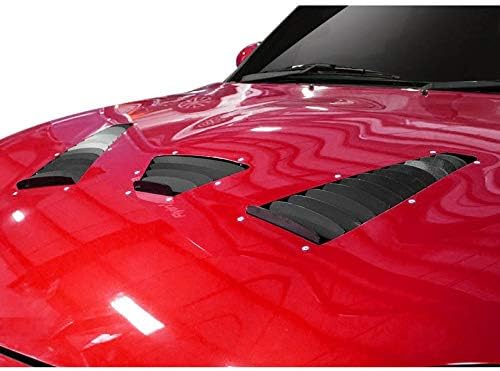 BRAND, CATEGORY, EXTREME DIMENSIONS, HOODS, Duraflex - Trackstar 3 Style Fiberglass Hood Vents (Unpainted)