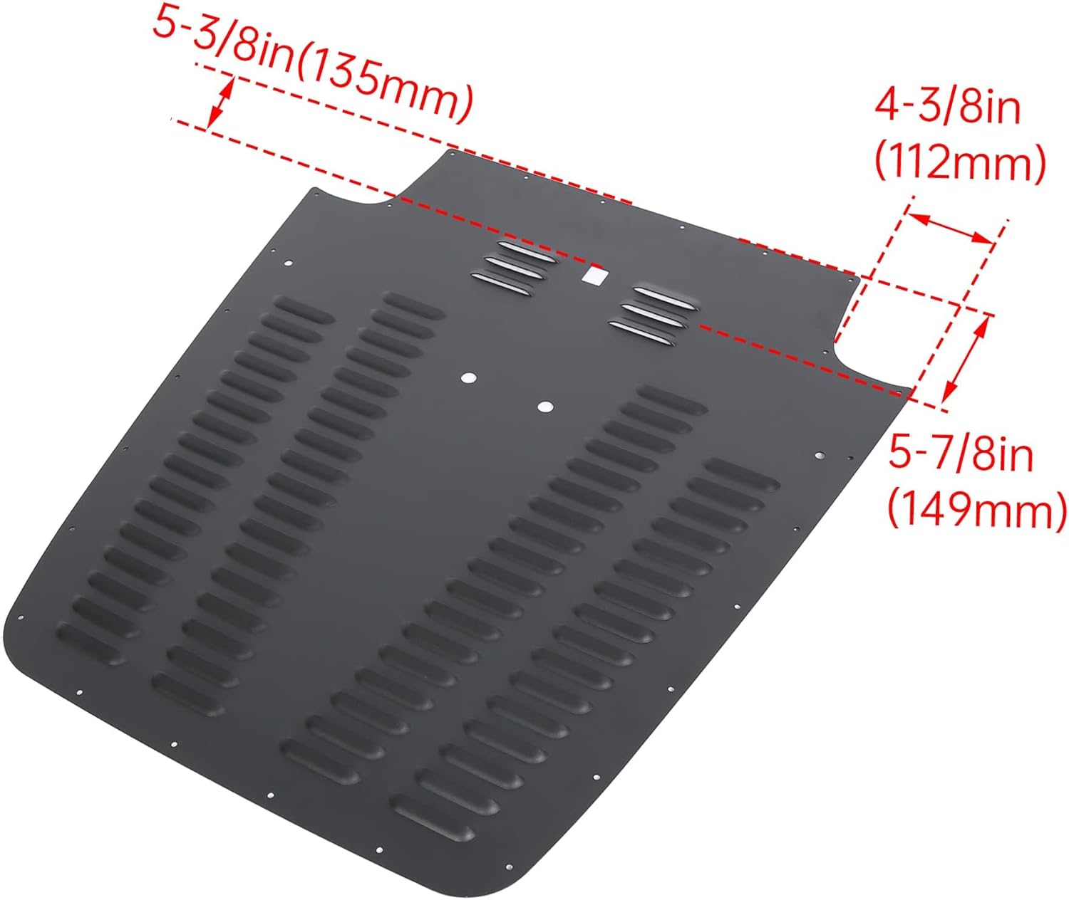 BRAND, CATEGORY, ECOTRIC, HOODS, ECOTRIC Aluminum Alloy Vented Hood Louver Kit Compatible with Jeep Wrangler TJ/LJ 2003-2006