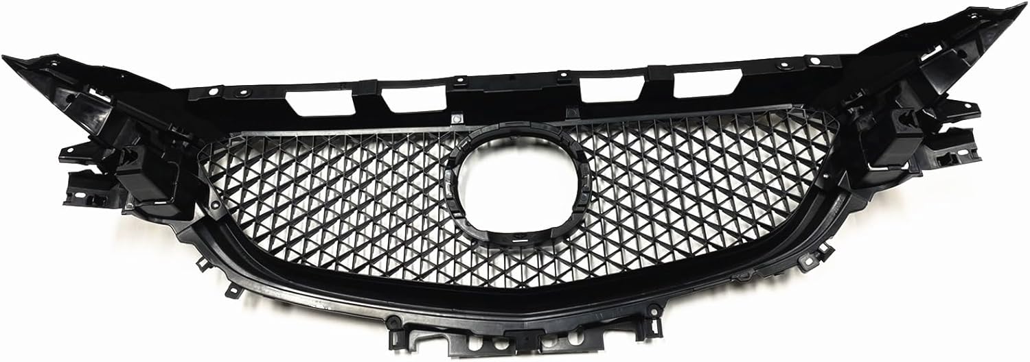 BRAND, CATEGORY, GRILLES, UNKOMN, Engine intake grille Racing Grill Front Grille For mazdas 6 Atenza 2017.7-2018 Mazda6 Black Replacement Car Upper Bumper Hood Vent Mesh Body Kit Grid