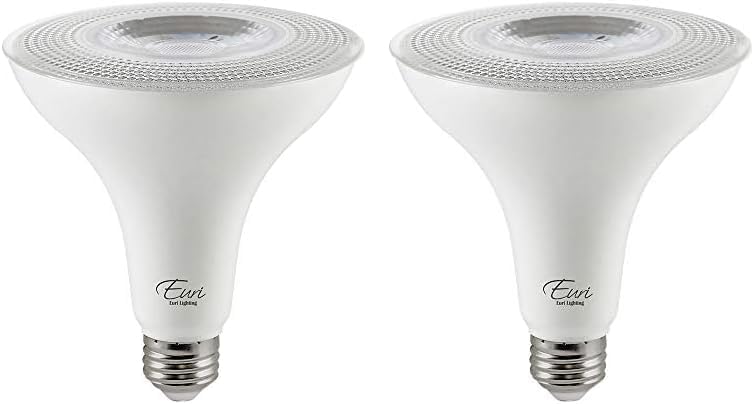 BRAND, CATEGORY, EURI LIGHTING, LED BULBS, Euri Lighting EP38-15W6050e Dimmable LED PAR38, 15W (120W Equal) 1250lm, Cool White (5000K), 80CRI, 40° Angle, Damp Rated, UL, Energy Star, 3YR 25K HR WTY, One Count