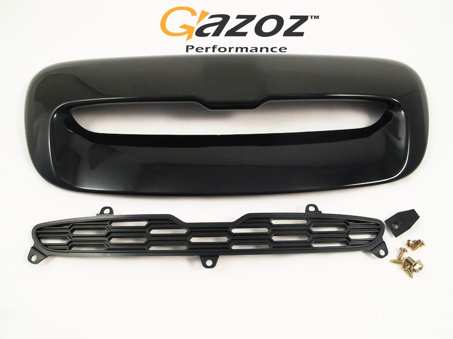 BRAND, CATEGORY, GAZOZ PERFORMANCE, HOOD SCOOPS, Exterior Accessories - Gloss Black Hood Scoop Bonnet Air Intake Vent Compatible with Mini Cooper S R56 R57 R58 R59