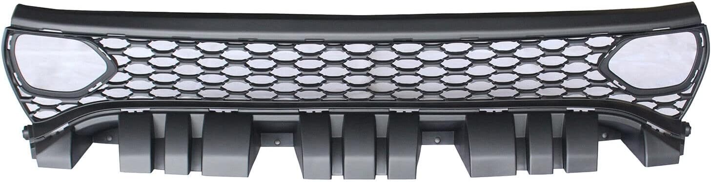 BRAND, CATEGORY, GRILLES, ROBAUTOPARTS, Front Grille 2019-2023 For Dodge Charger Made Of Plastic Textured Black Use With LH/RH Air Vent Inserts Use On Models With Hood Scoop CH1200411 68417502AA