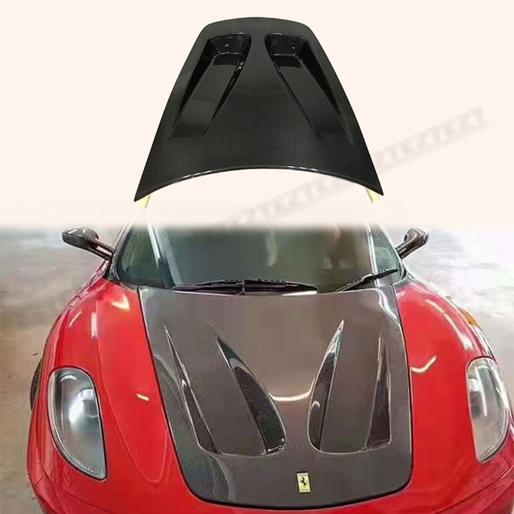 BRAND, CATEGORY, GENERIC, HOODS, For Ferrari F430 VS Style Vented Hood Bonnet Carbon Fiber