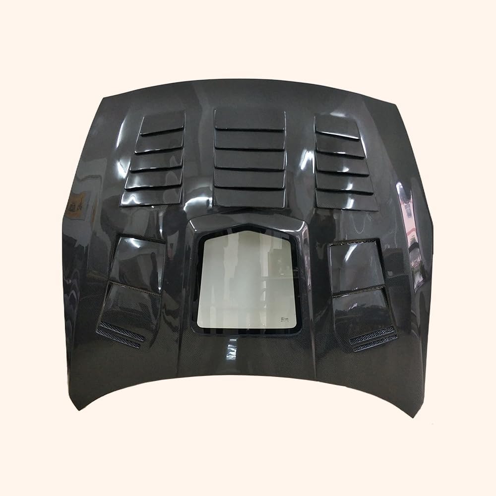 BRAND, CATEGORY, GENERIC, HOODS, For GTR R35 2017 For Nissan + Vented Clear Carbon Fiber Bonnet Hood