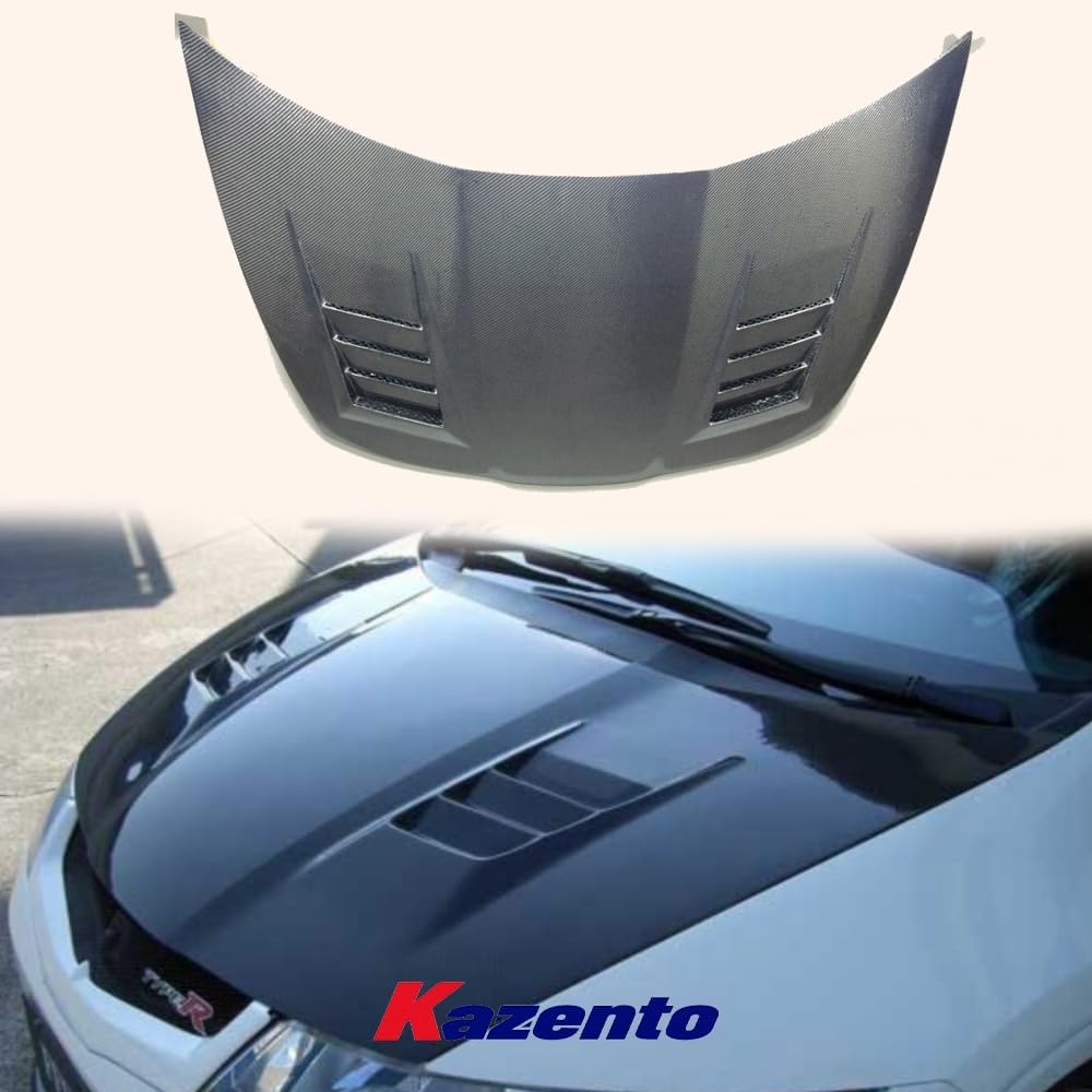 BRAND, CATEGORY, HOODS, KAZENTO, For HONDA Civic 06-11 Type R FN2 EPA Style Vented Front Bumper Hood Bonnet (Fiber glass)