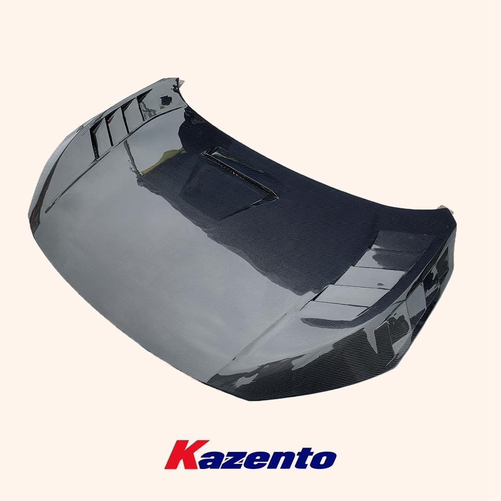 BRAND, CATEGORY, HOODS, KAZENTO, For Honda Civic 2016-2021 FC Carbon Fiber Vented Cooling Hood Bonnet KZ Style