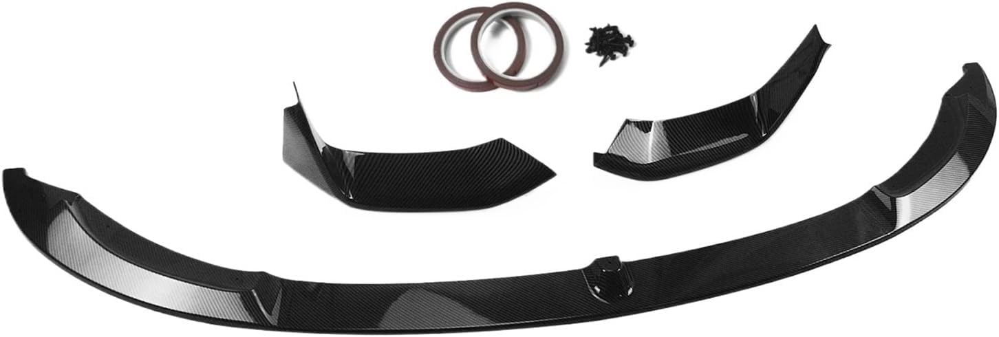 BODY, BRAND, CATEGORY, JYJJEJSB, Front Bumper Spoiler Lip Blade+Lower Side Air Vent Hood Cover Splitter Compatible for BMW F80 M3 F83 F82 M4 2015-2020 Front Bumper Surround(Glossy Black)