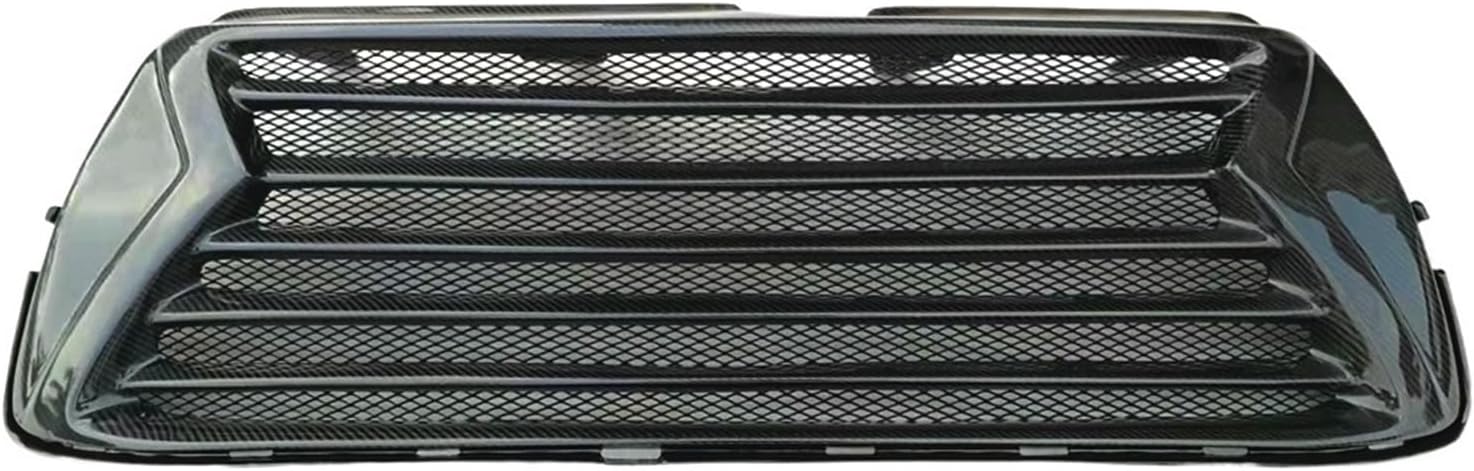 BDWYFAC, BRAND, CATEGORY, GRILLES, Front Grille Compatible For Toyota 2014-2016 Carbon Fiber Car Upper Bumper Hood Radiator Mesh Grid Air Vent Racing Grills