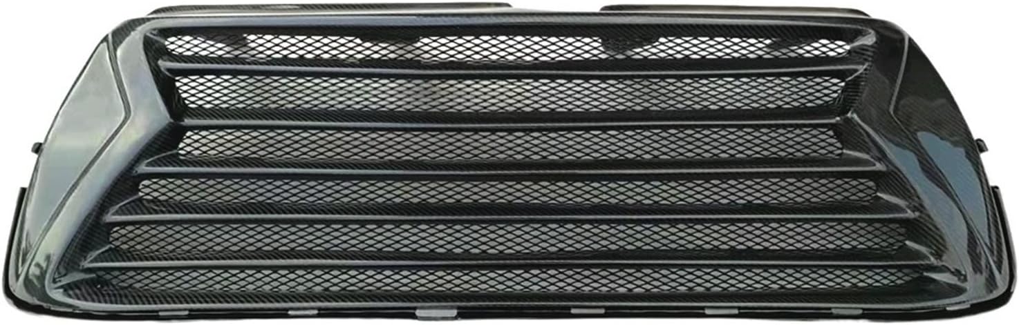 BRAND, CATEGORY, GRILLES, NANDEZ, Front Grille Compatible For Toyota Highlander 2014-2016 Carbon Fiber Car Upper Bumper Hood Radiator Mesh Grid Air Vent Racing Grills