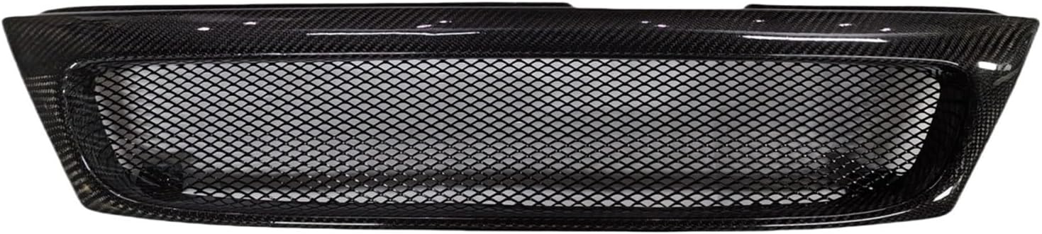 BRAND, BZRBDFC, CATEGORY, GRILLES, Front Grille Racing Grill Upper Hood Vent Mesh Grid Compatible for Nissan Sentra 200SX Lucino 1995-2008(Carbon Fiber1)