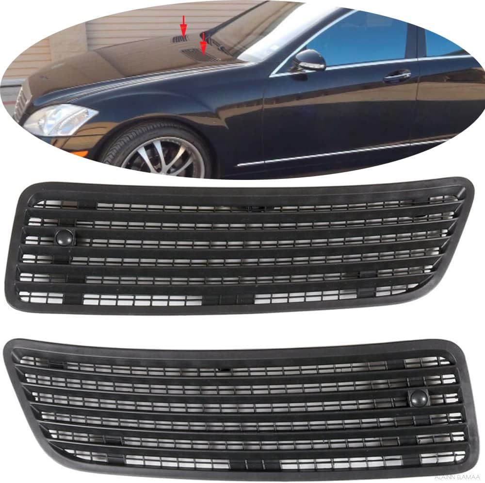 ALAINN ELAMAA, BRAND, CATEGORY, GRILLES, Front Hood Vent Air Radiator Grille Fit for Benz Mercedes W221 W216 W251 2008-2013,Left and Right