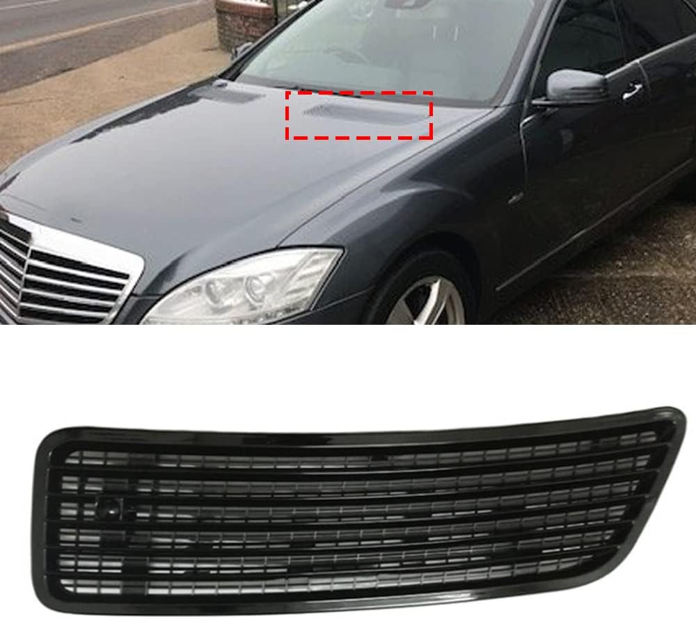 ALAINN ELAMAA, BRAND, CATEGORY, GRILLES, Front Hood Vent Cover Grille Fit For Mercedes Benz S Class W221 2005-2013,2218800305,2218800205,Primed (Left/Driving Side)