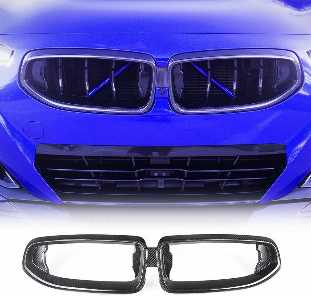 BRAND, CATEGORY, GRILLES, JC SPORTLINE, G42 Dry Carbon Fiber Front Hood Kidney Grill for BMW 2 Series G42 220i 230i Coupe Convertible 2-Door 2021-2022 Front Bumper Grille Factory Outlet